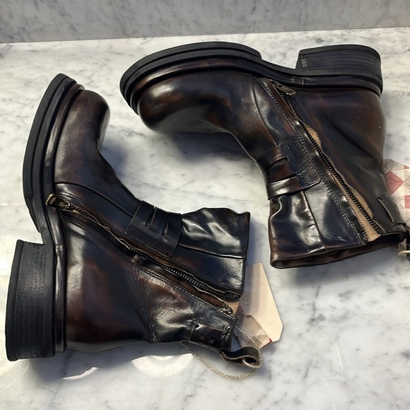 Rare Free People x A.S. 98 Crossroads Moto Boots Size 39 or 9 NWT - Picture 6 of 13